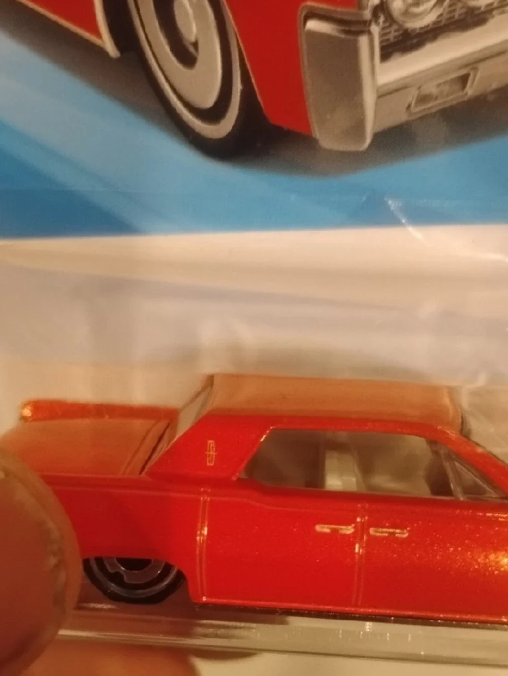 Mattel Hot Wheels Red 1964 Lincoln Continental Toy Car